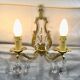 Pair of Wall Lamp Bronze And Crystal 2 Lights