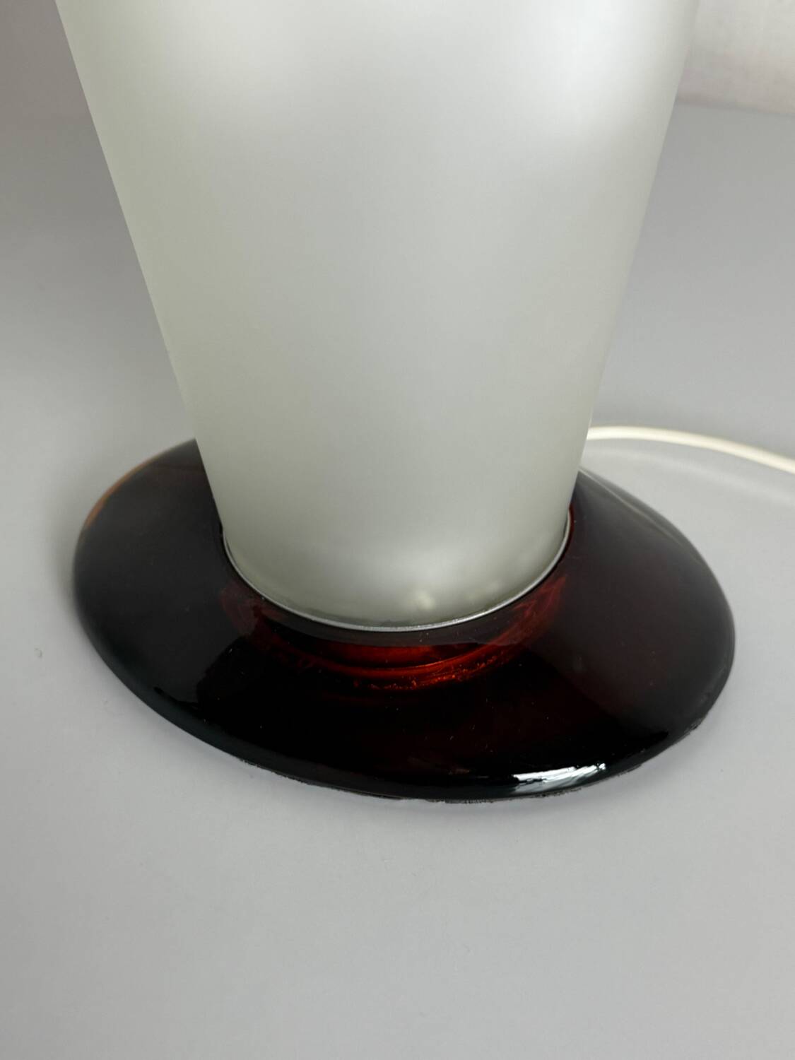 Murano glass table lamp attributed to Mazzega - vintage - 1980s.