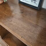 Low walnut Art Deco furniture