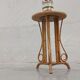 Bamboo and rattan pedestal table