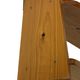 Vintage wooden wall shelve rack in pinewood minimalist design