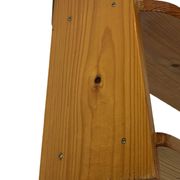 Vintage wooden wall shelve rack in pinewood minimalist design
