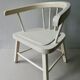 Wooden children's chair, white patina, 60s