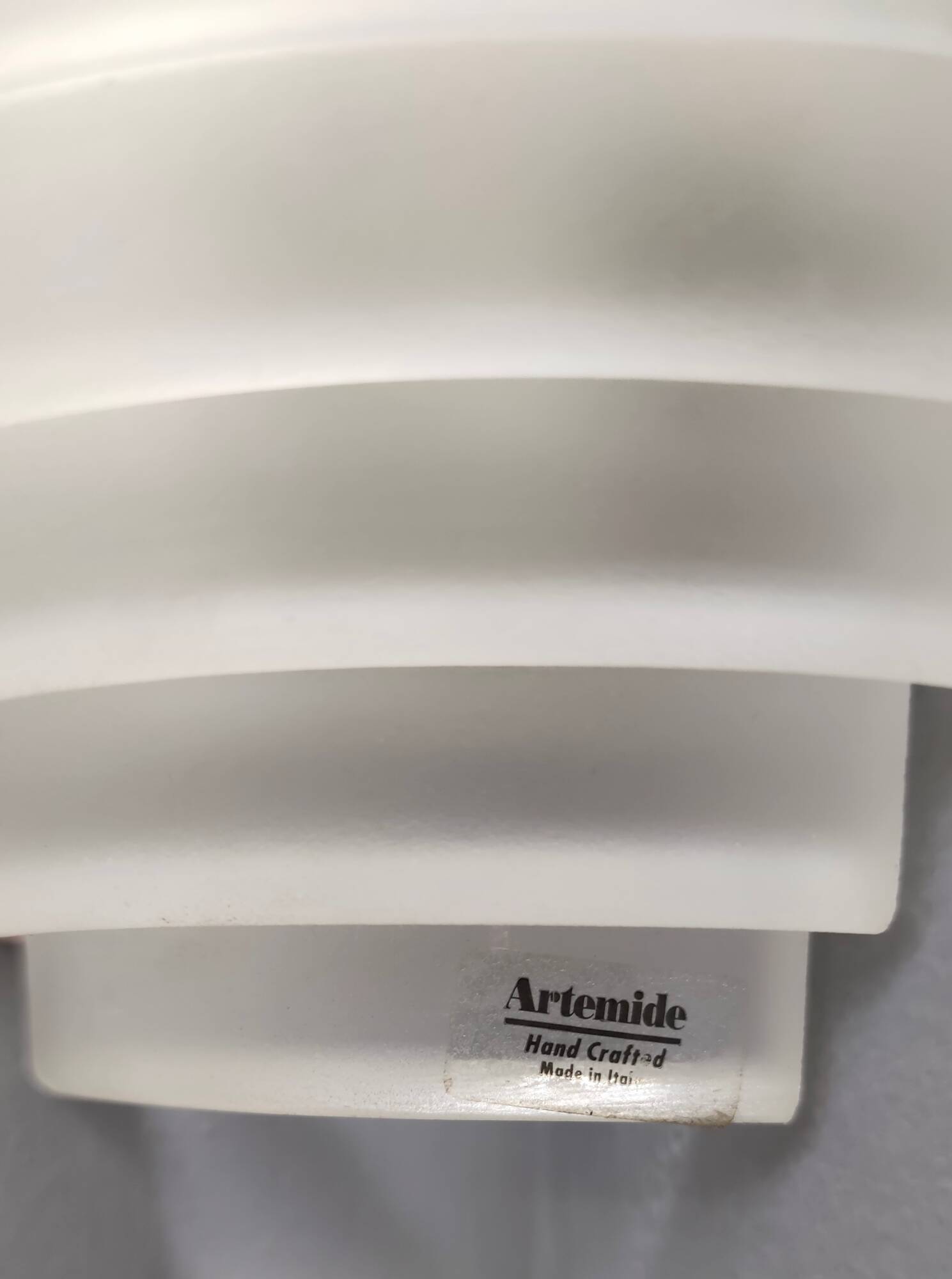 Pair of Postmodern Egisto Corner Sconces by Angelo Mangiarotti for Artemide