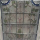 Art Deco stained glass transom window, circa 1900, 20th century