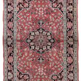 Tapis Tabriz Vintage Fait Main en Laine du Cachemire – 78 x 129 cm