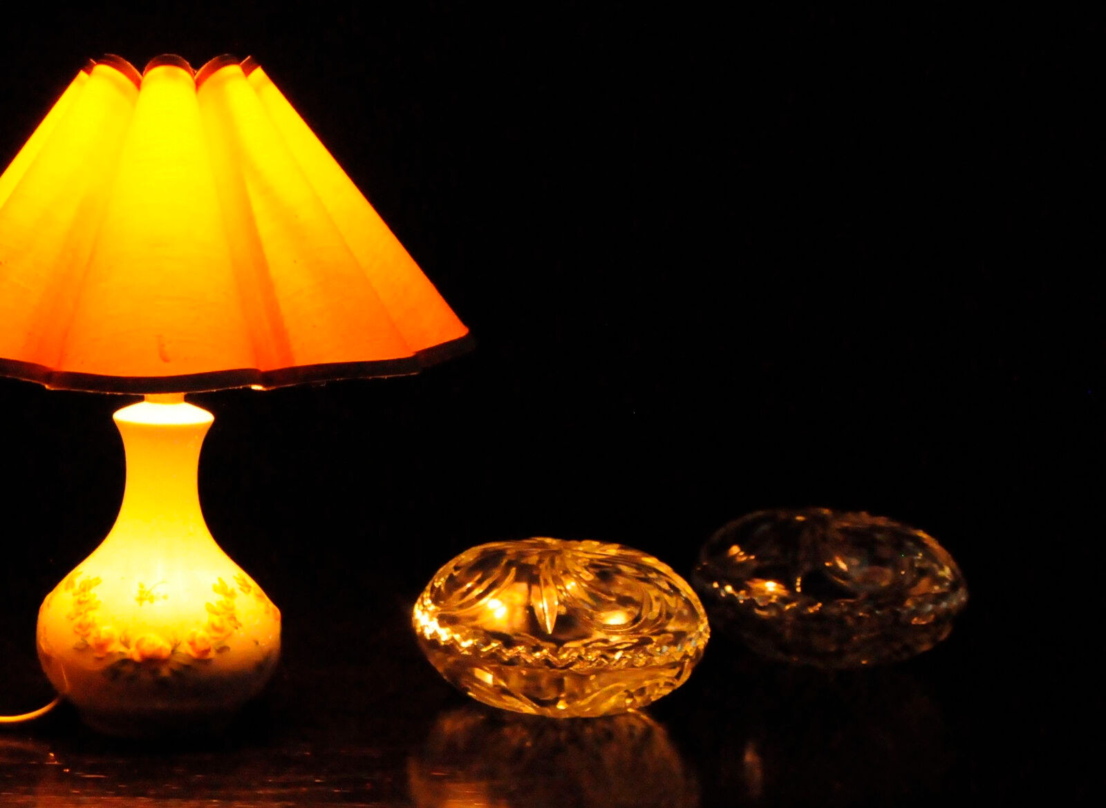 Danish porcelain lamp