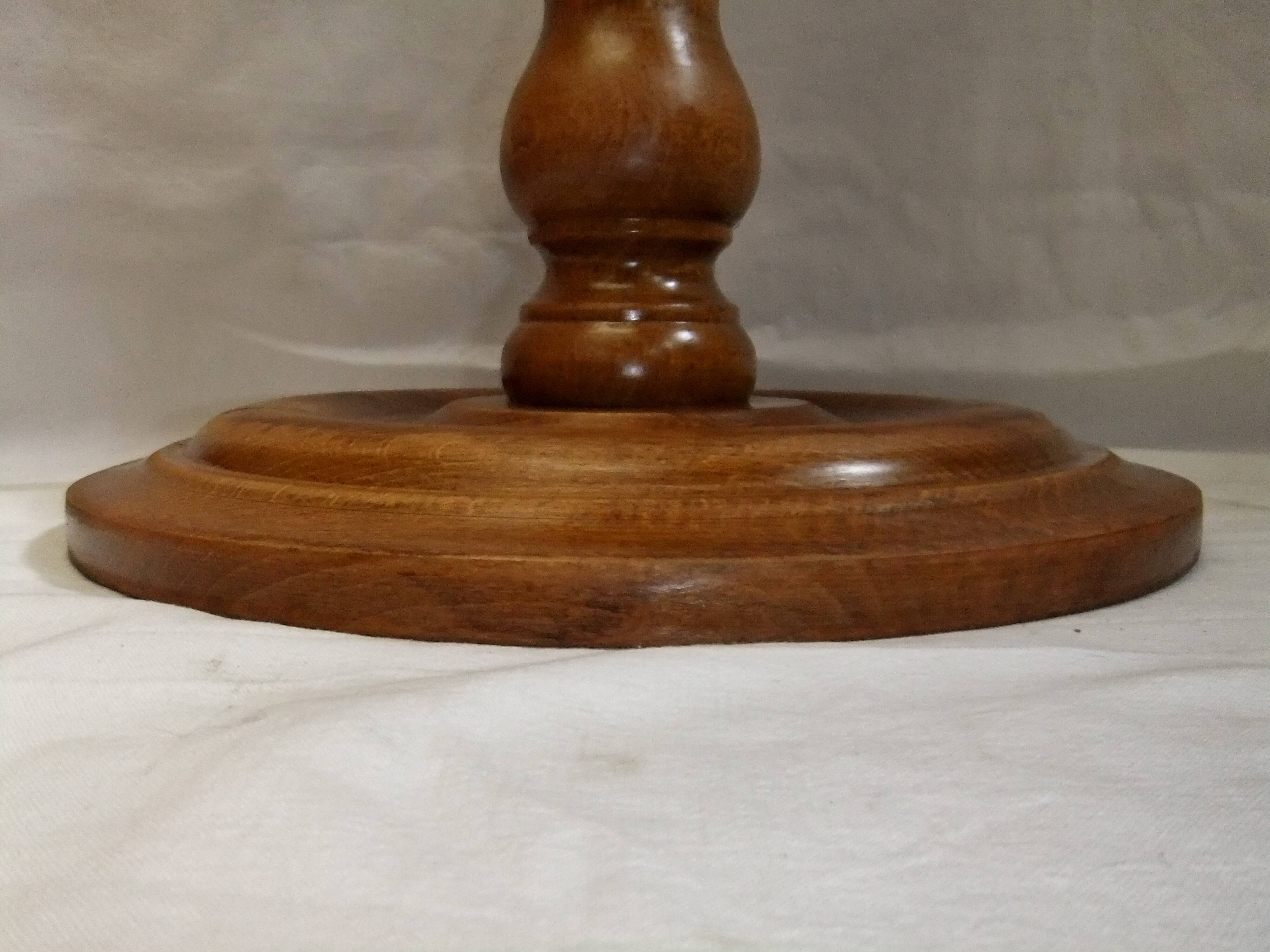 Pedestal table console solid wood furniture plant holder