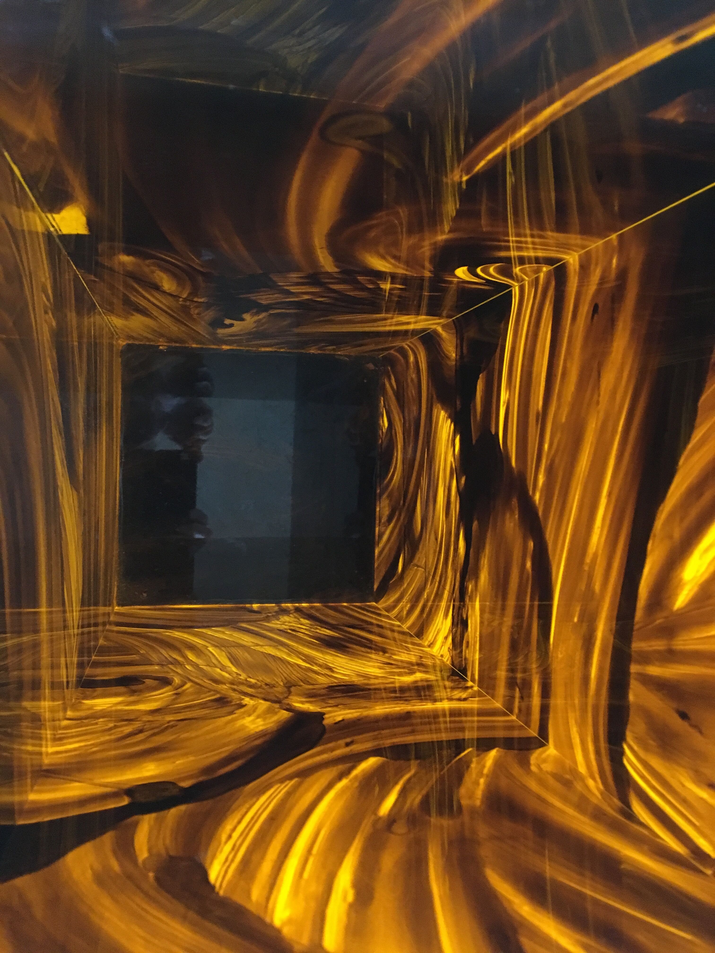 Porte parapuie de Lucite écaille Pompidou era années 70
