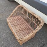 Wicker children's bench