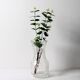 Vintage Rare Clear Hand Pressed Glass Flower Vase / Fidenza / Italy / 1970s