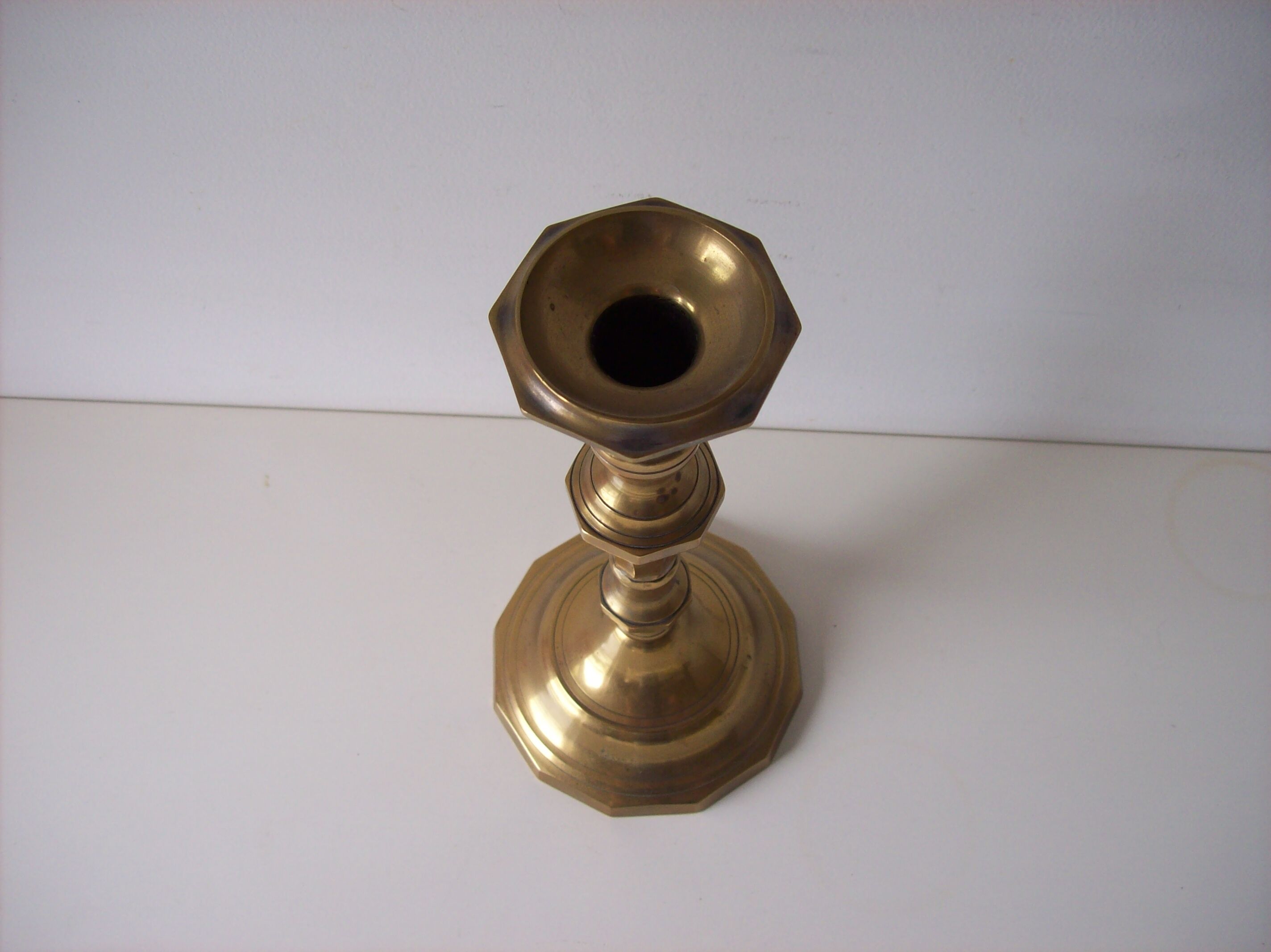 Former Golden brass candlestick