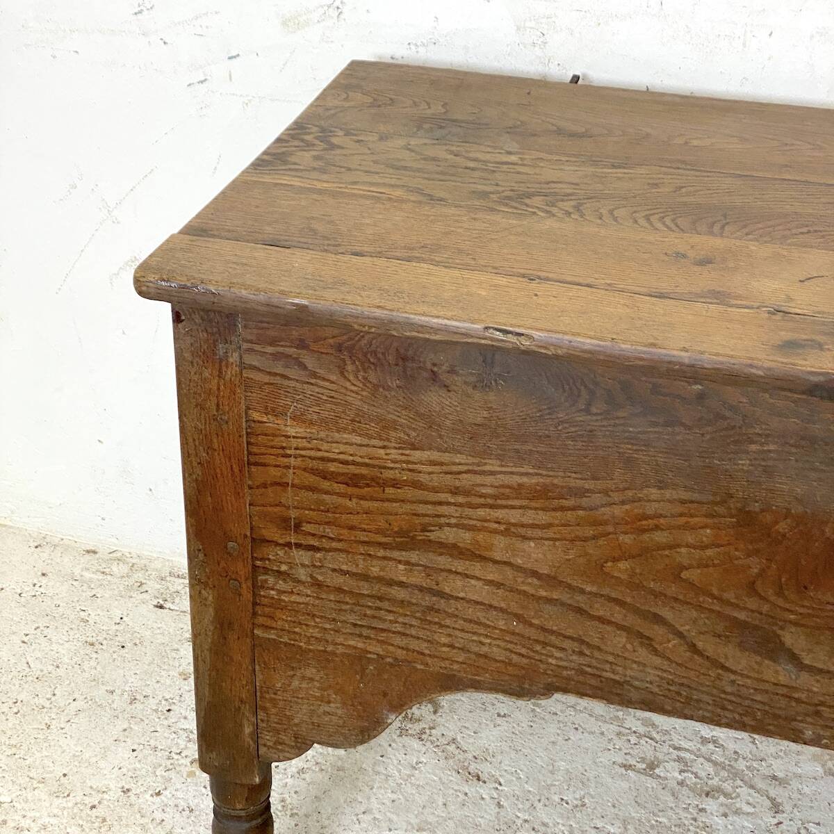19th century solid oak chest