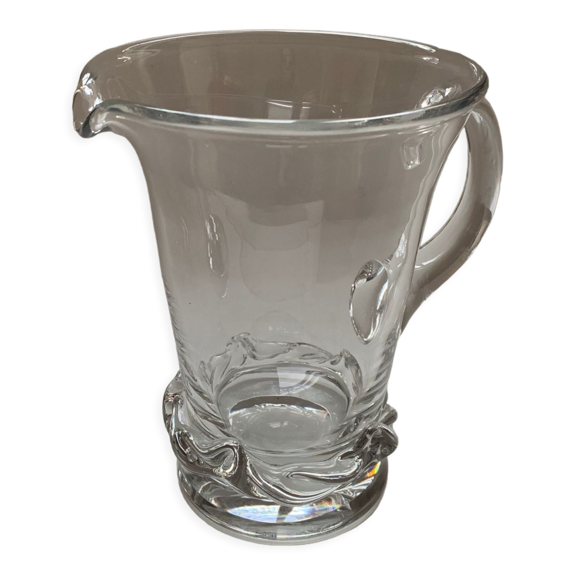 Pichet à eau en cristal de Daum, modèle Sorcy