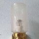Brass applique with 1970 glass lampshade