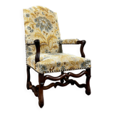 Walnut armchair from louis xiii period from the 17th century