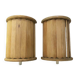 Pair of Scandinavian wooden wall lamps, 1960