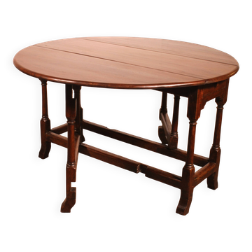 Table Gateleg En Chêne Du 18° Siècle