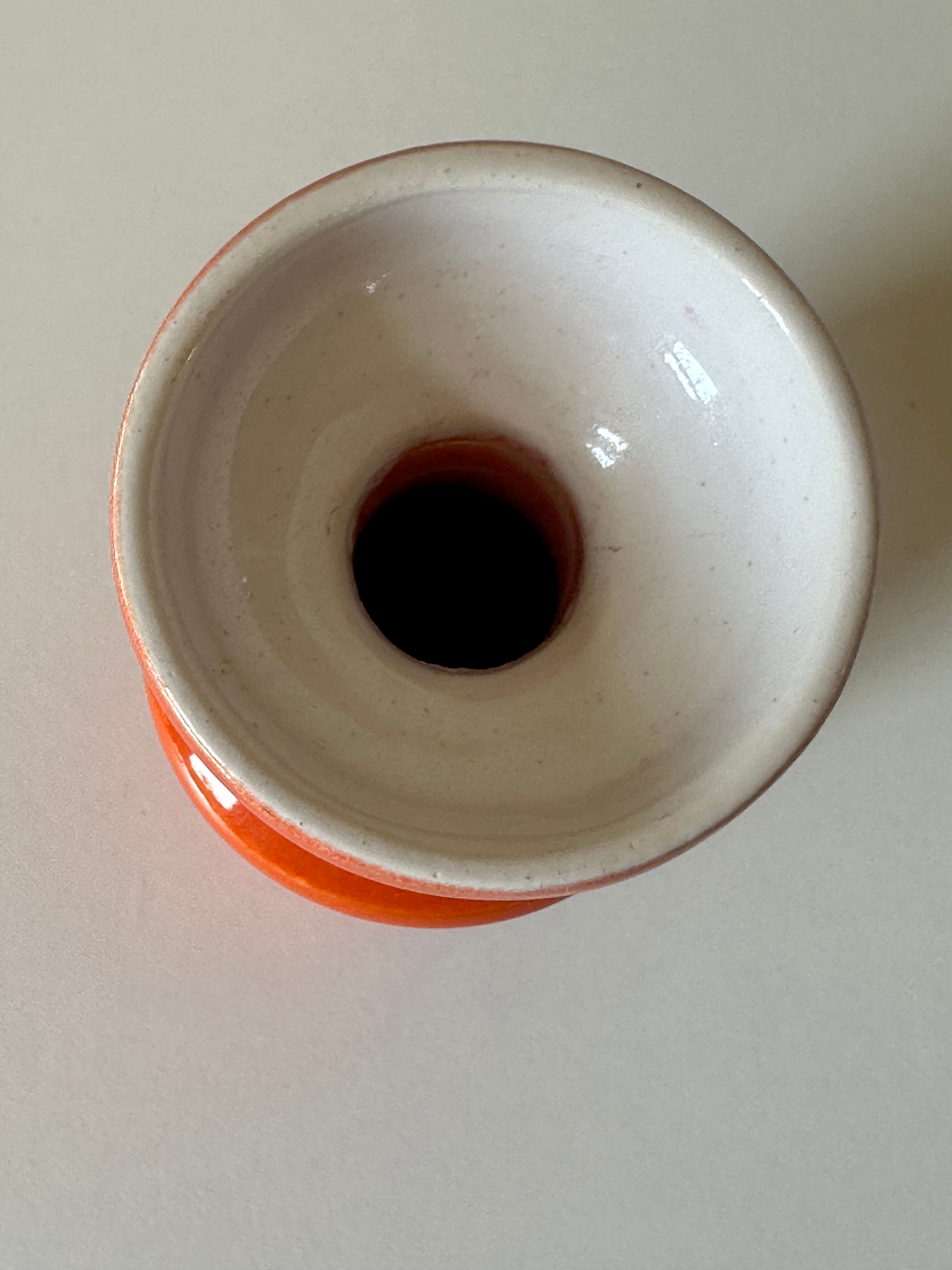 Ceramic vase signed vintage design 60 years