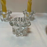 Reims glassworks candlesticks