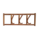 Wooden wall coat rack