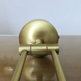 Large articulated brass wall light, Italy, 1980s, 1990s