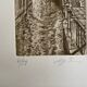 Gravure numérotée ancienne, vue de Venise