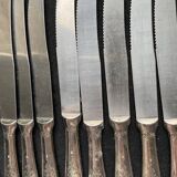 12 metal punched rockery style knives