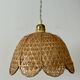 Vintage pendant light in natural materials