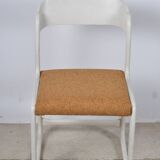 White Bauman sled chair