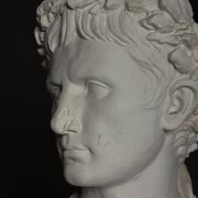 Buste en plâtre de l'empereur Auguste