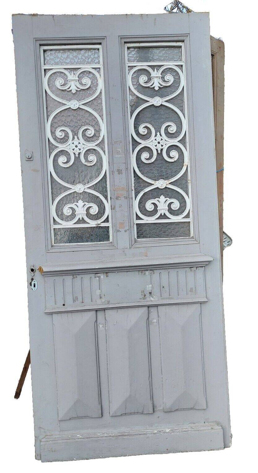 oak glass front door