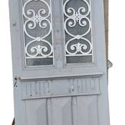 porte d'entrée vitrée en chêne