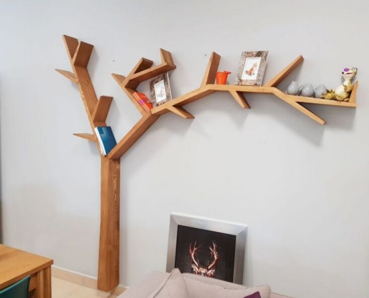 Library Shelf Tree Design