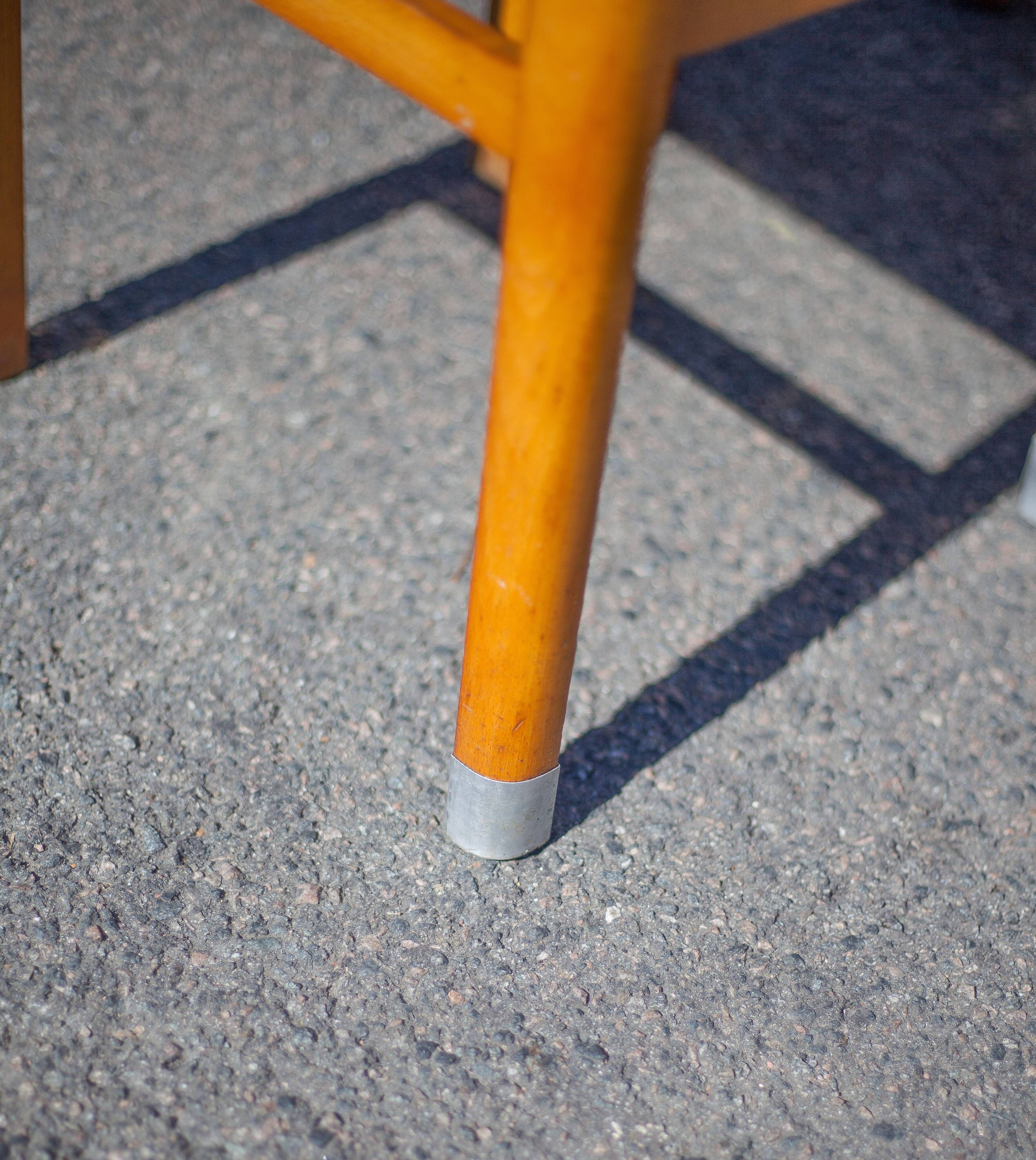 Antique wood table with 4 chairs, wooden table and formica, stepped foot table with extensions, 50's