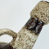 large FLOOR VASE 1970s fat lava glaze ornamental decor model 100