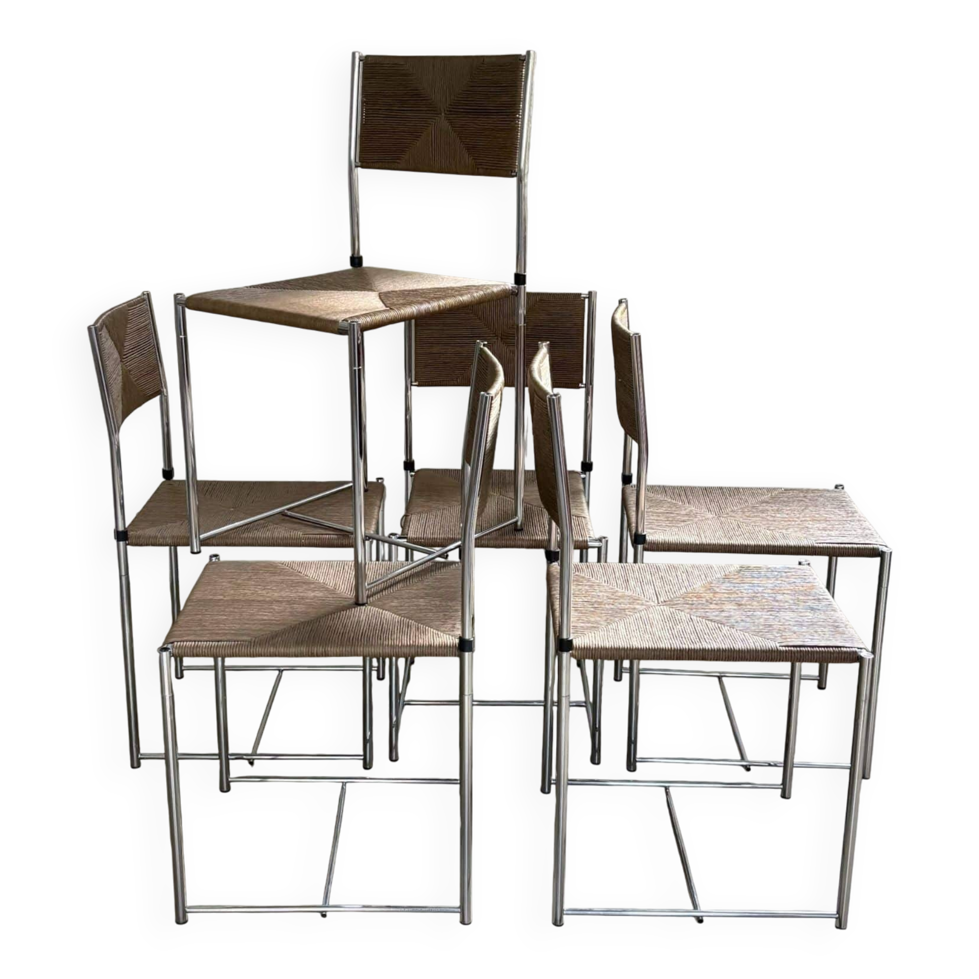 Set of 6 'Paludis' chairs, Giandomenico Belotti for Alias, Italy, 1980s