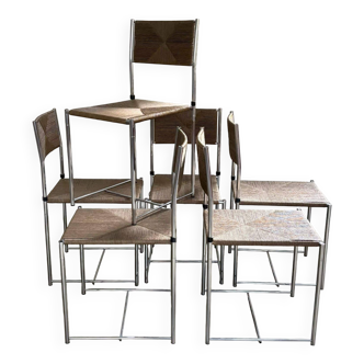 Set of 6 'Paludis' chairs, Giandomenico Belotti for Alias, Italy, 1980s