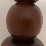 Turned wooden lamp foot