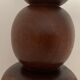 Turned wooden lamp foot