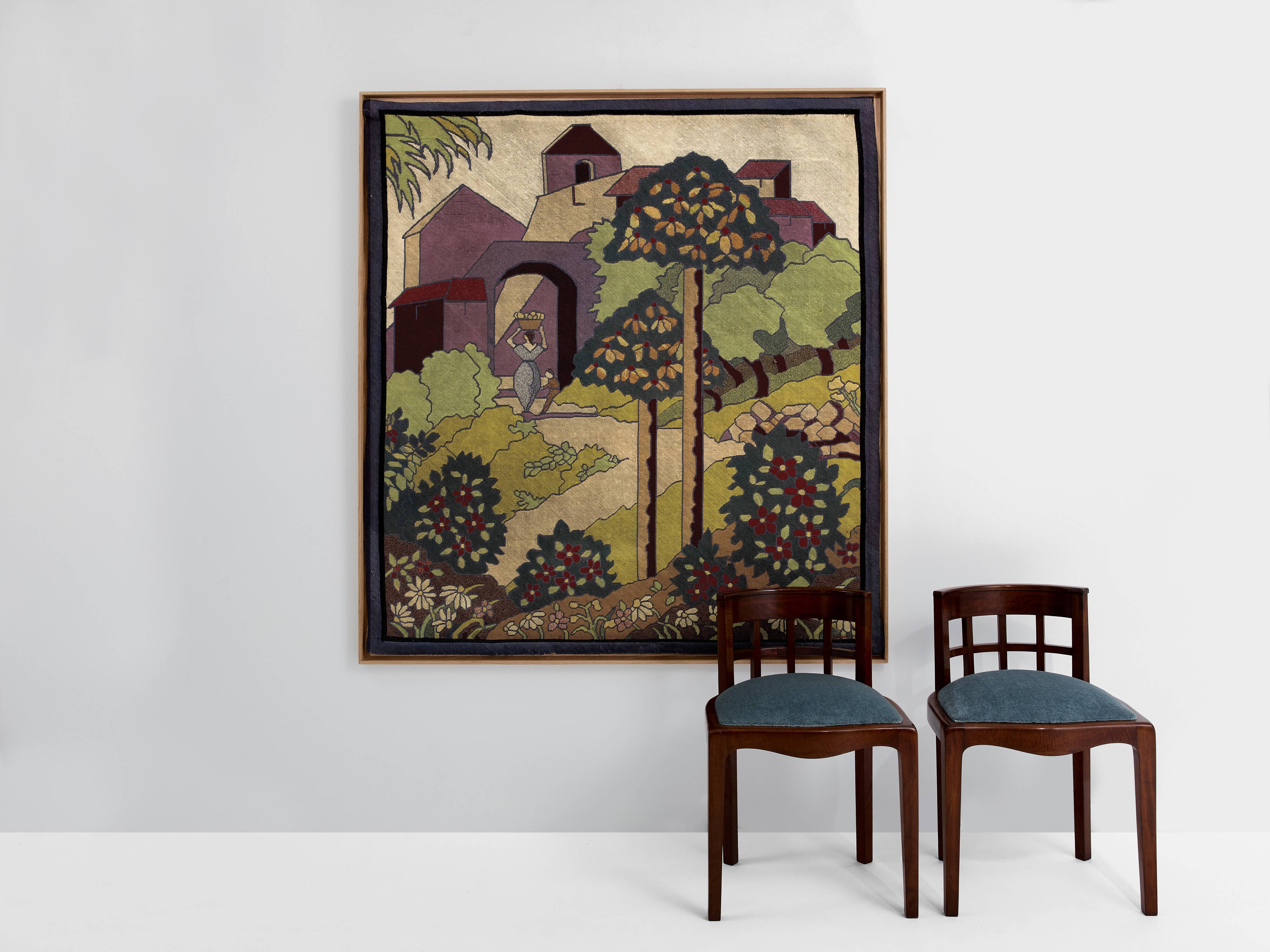 Gabriel Laneyrie tapestry panel in petit point 1934