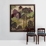 Gabriel Laneyrie tapisserie panneau au petit point 1934