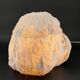Large brutalist table lamp - alabaster - 1970s - vintage - made in Italy