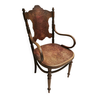 Old fischel armchair, bentwood chair