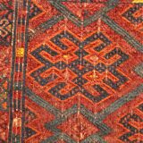 Tapis de collection antique khorassan bashir area fait à la main - 41x129cm