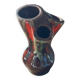 Vintage TriFlore Vase, Vallauris Ceramic, H 16 cm