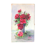 Table bouquet of red roses