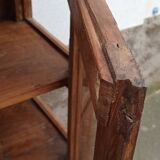 Old wooden display cabinet with three glazed sides