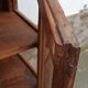 Old wooden display cabinet with three glazed sides