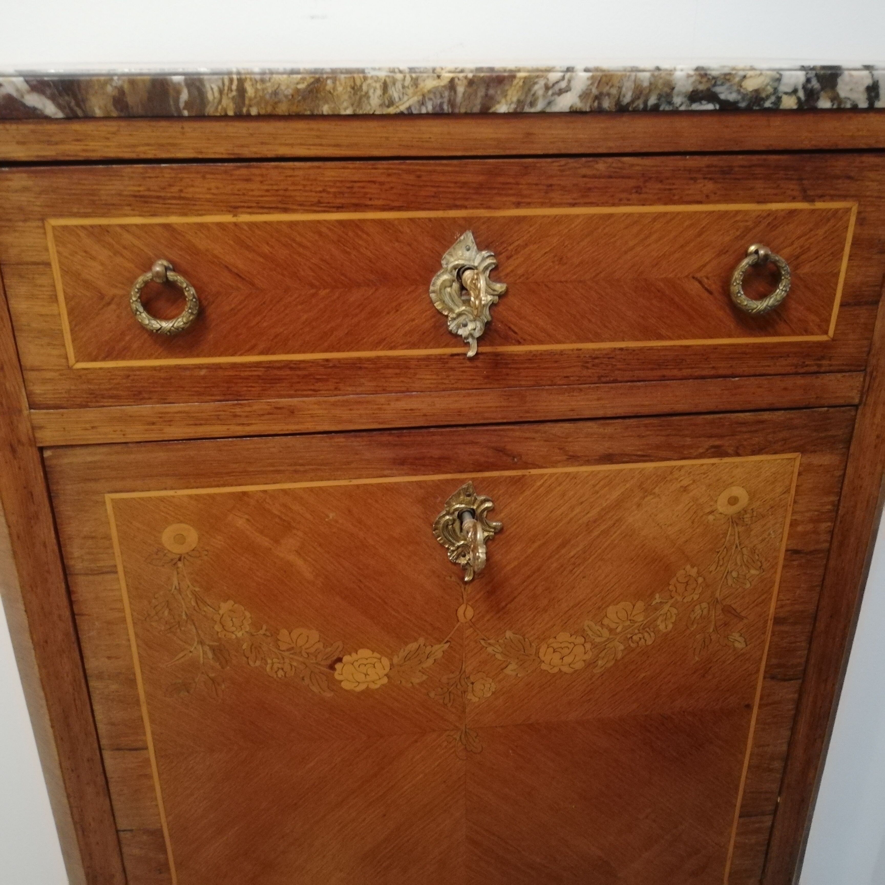 Lady's secretary in Louis XVI style marquetry
